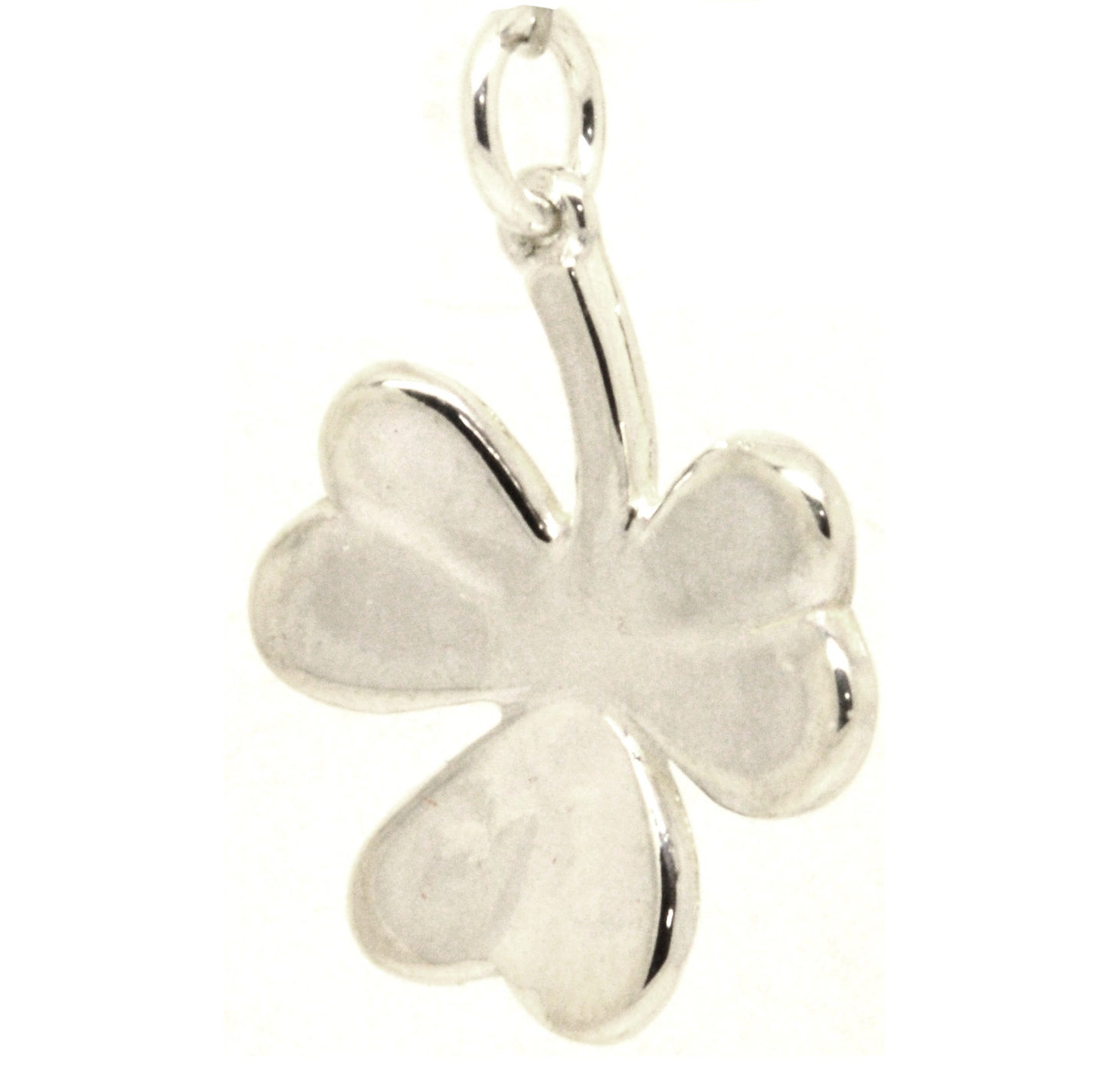 Silver Large Shamrock Charm