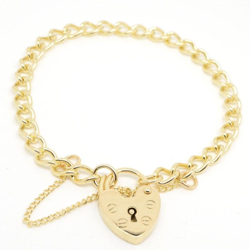 Child's curb charm bracelet in 9ct Rose and Yellow Gold – Perfectcharm
