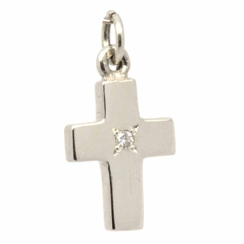 Charm - Gold Birthstone Cross Charm