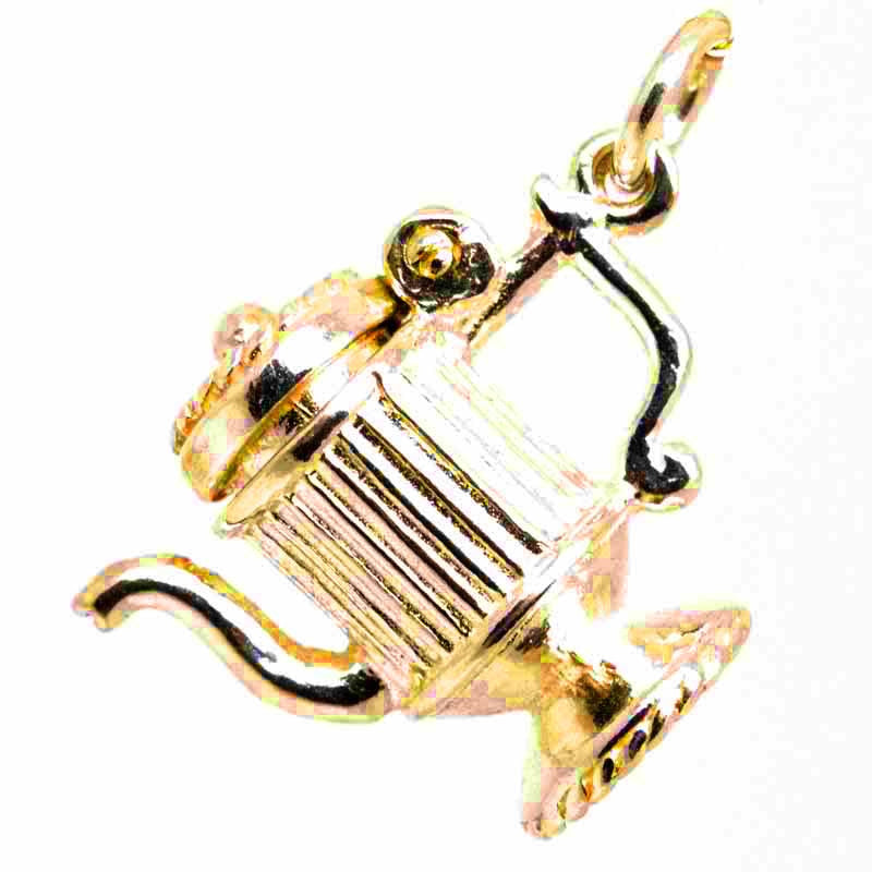 Gold Coffee Pot Charm - Perfectcharm - 1