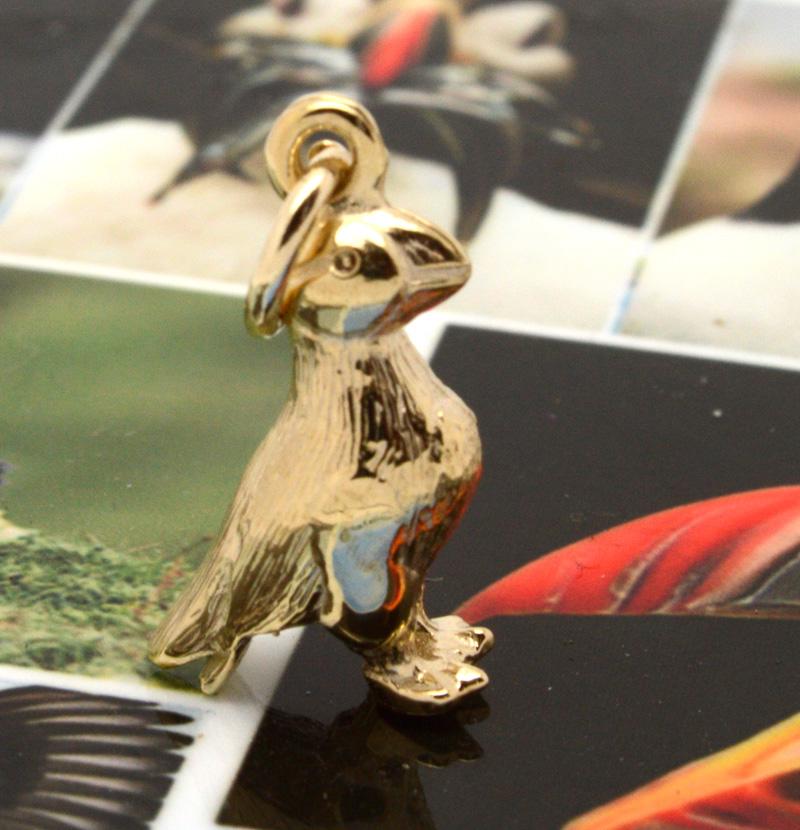 Charm - Gold Puffin Charm