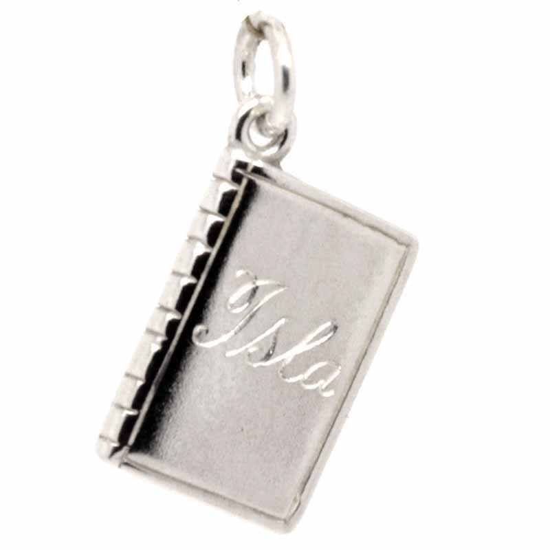 Charm - Silver Book Charm