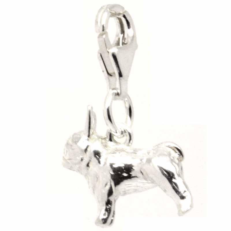 Charm - Silver French Bulldog Charm