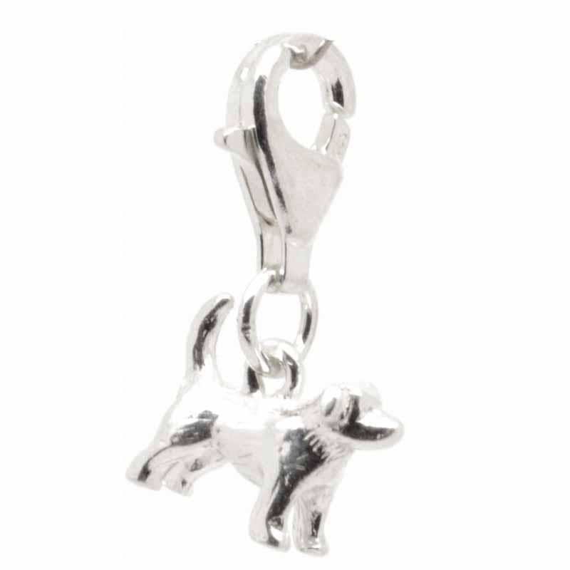 Charm - Silver Jack Russell Dog Charm