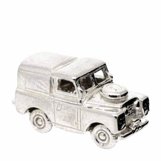 Charm - Silver Landrover Charm