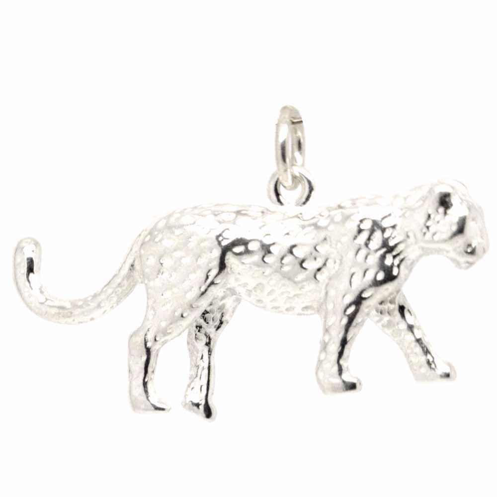 10 Pendentifs Léopard En Alliage - Charms Animaux 3D Pour Colliers, Bracelets, DIY - Dimensions 2,5x1,5x0,4 Cm, Couleur Dorée