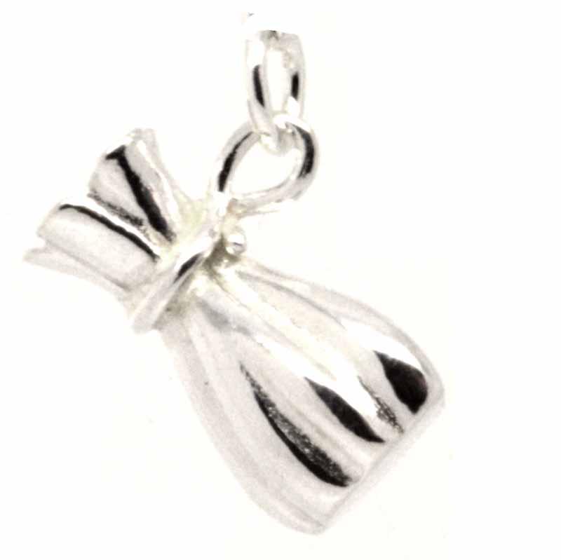 Charm - Silver Money Bag Sack Charm
