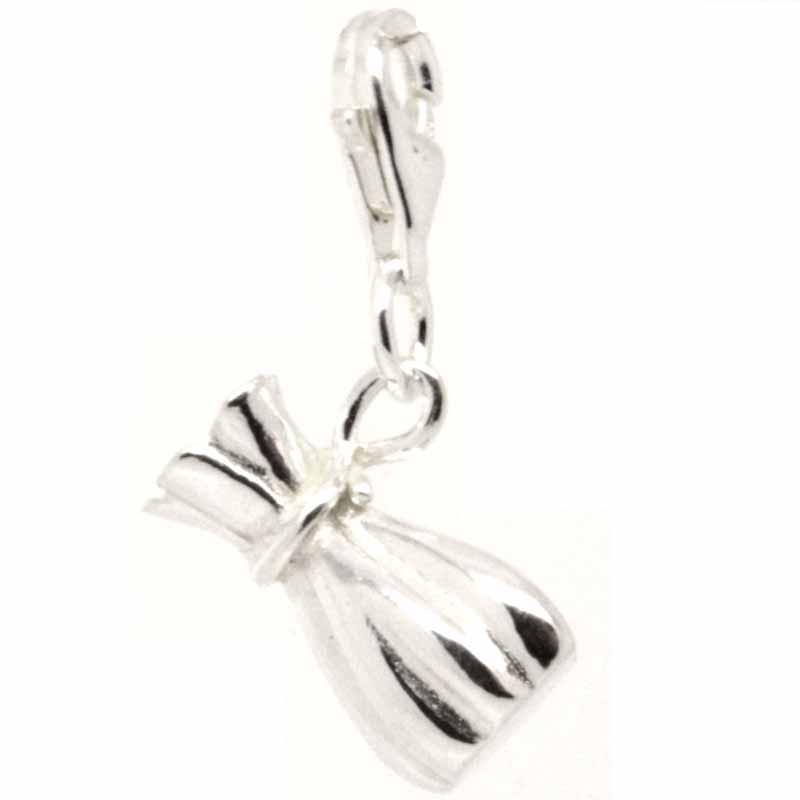 Charm - Silver Money Bag Sack Charm