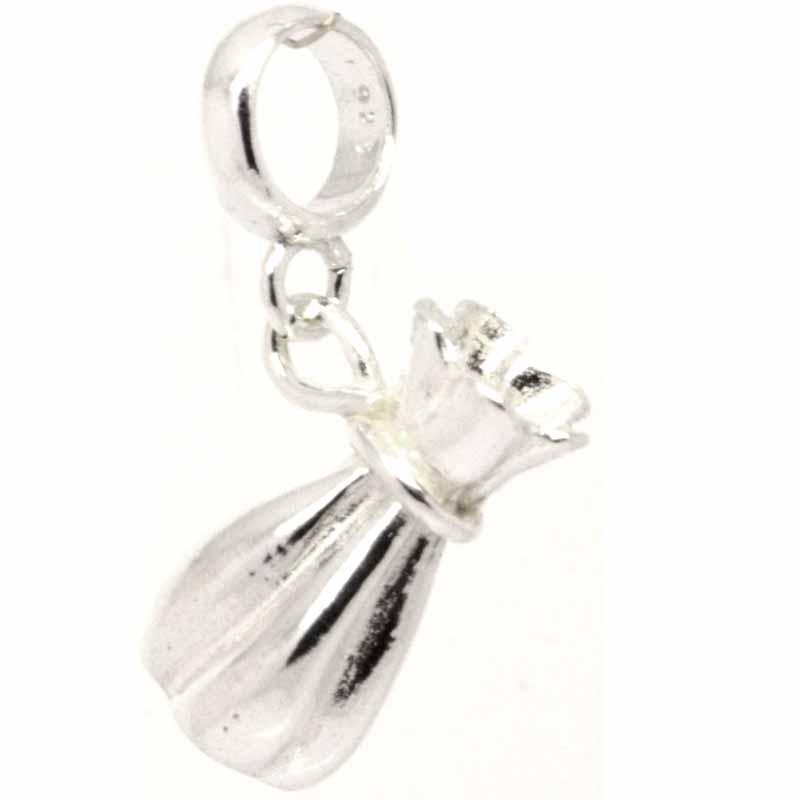 Charm - Silver Money Bag Sack Charm