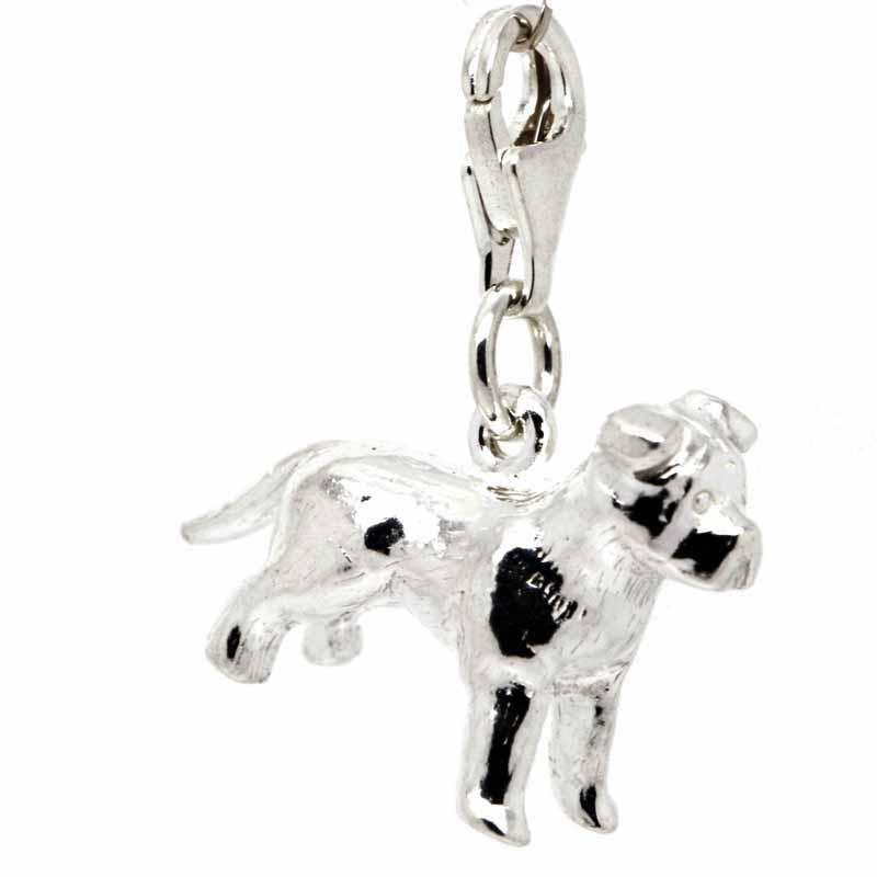 Charm - Silver Staffordshire Bull Terrier Charm