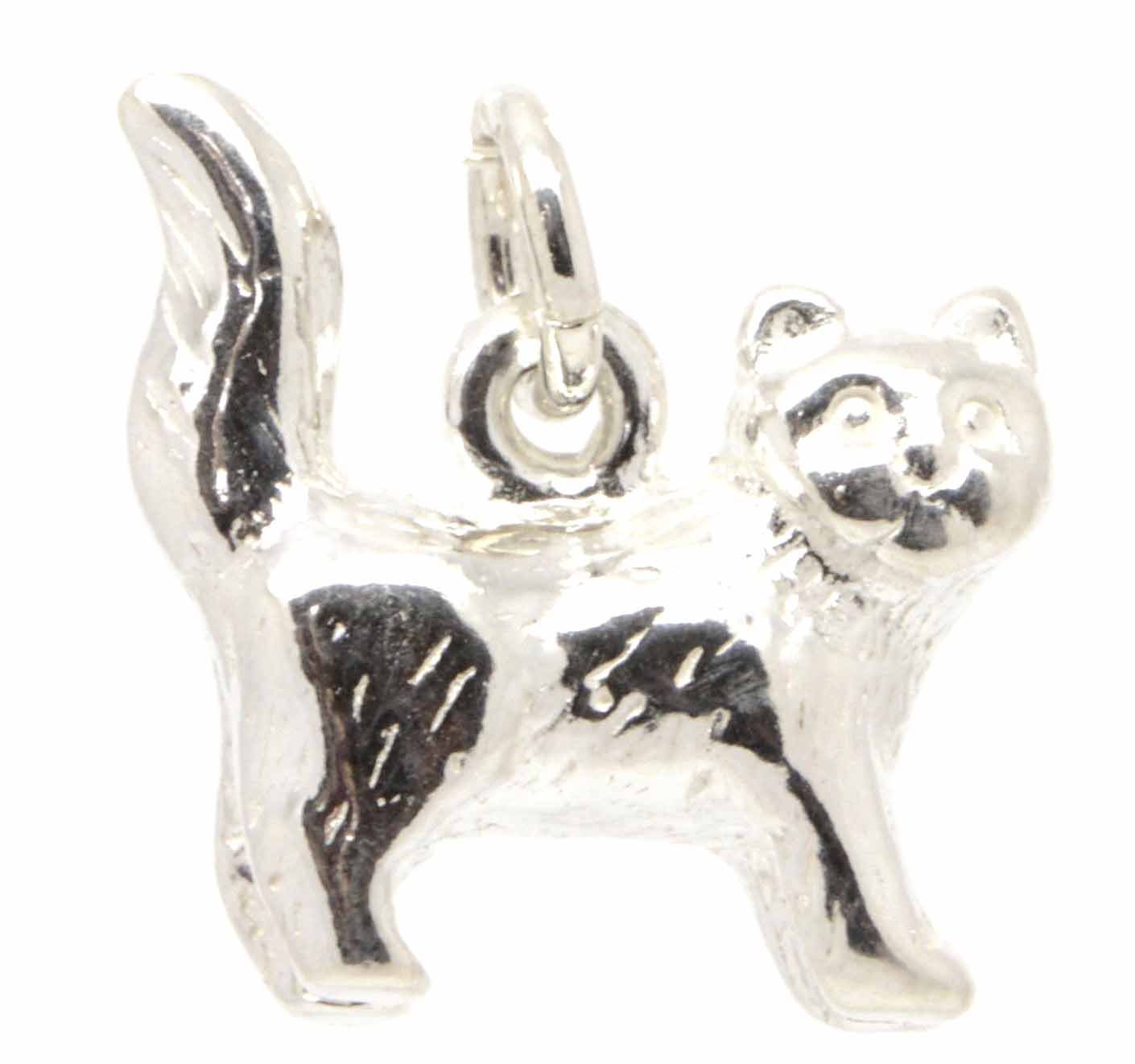 Charm - Silver Tabby Cat Charm