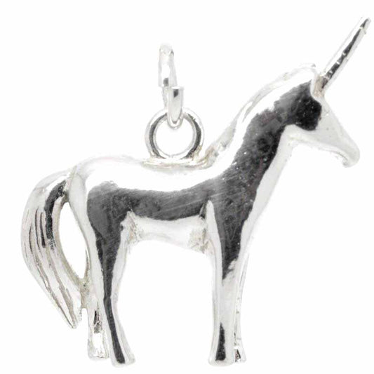 Charm - Silver Unicorn Charm Large