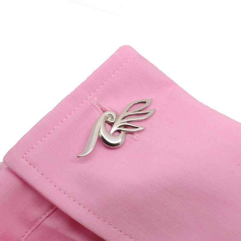 Cufflinks - Ladies Large Leaf Swirl Cufflinks