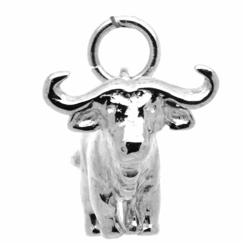 Gold Charm - Cape Or African Buffalo Charm