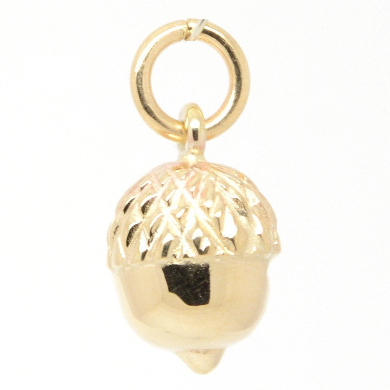 Gold Acorn Charm - Perfectcharm - 1