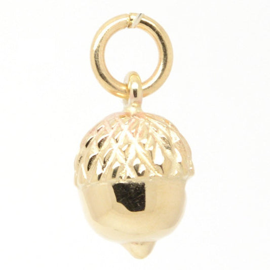 Gold Acorn Charm - Perfectcharm - 1
