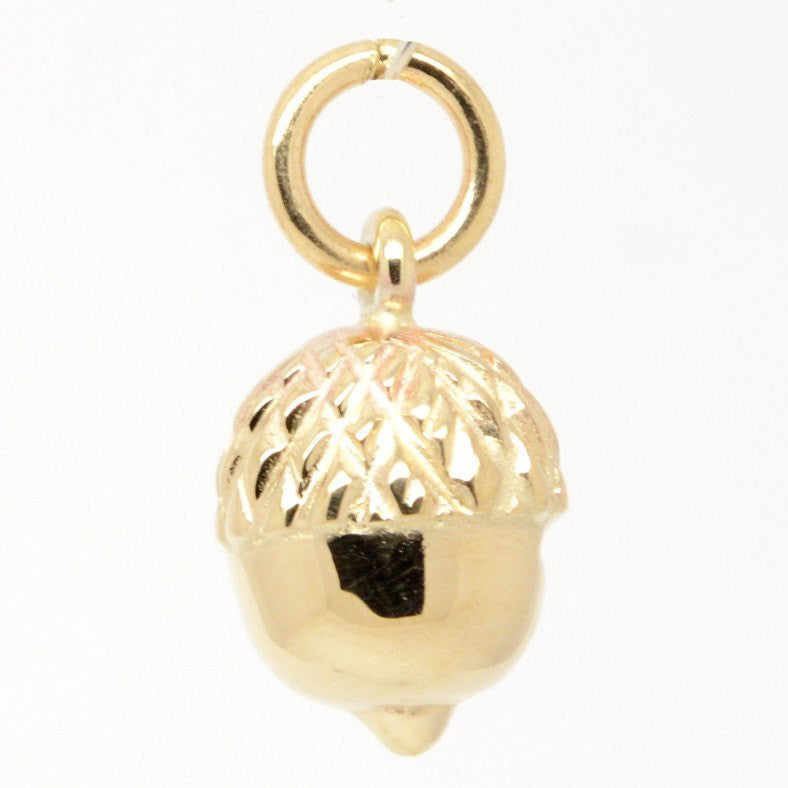 Gold Acorn Charm - Perfectcharm - 2