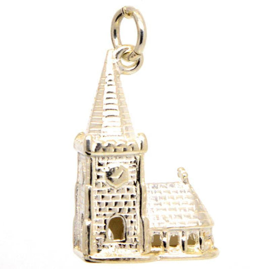 Gold Church With Steeple - Perfectcharm - 1
