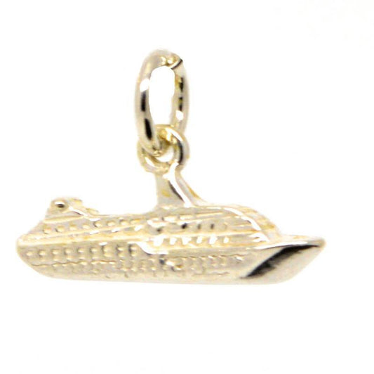 Gold Cruise Liner Ship Charm - Perfectcharm - 1