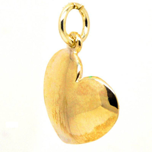 Gold Domed Heart Charm - Perfectcharm - 1