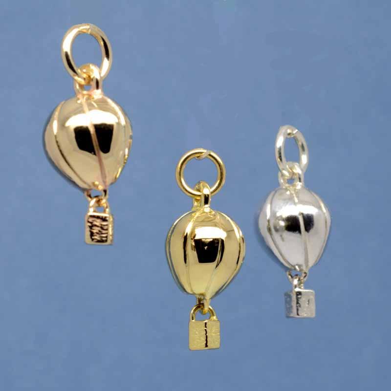 Gold Charm - Gold Hot Air Balloon Charm