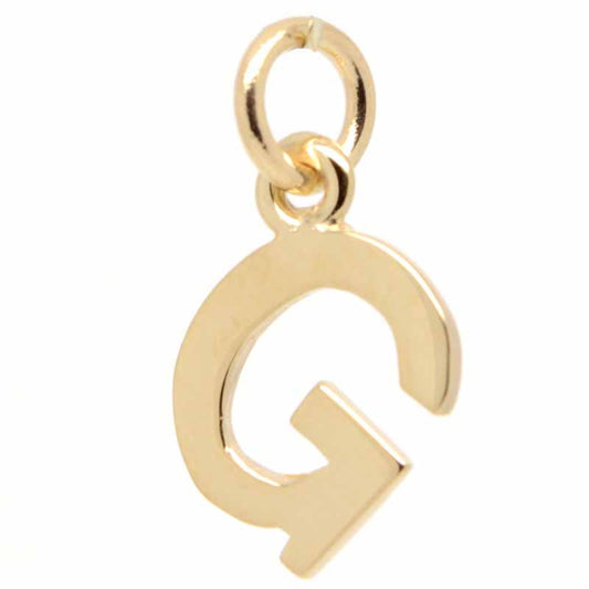 Gold Initial letter G Charm - Perfectcharm - 1