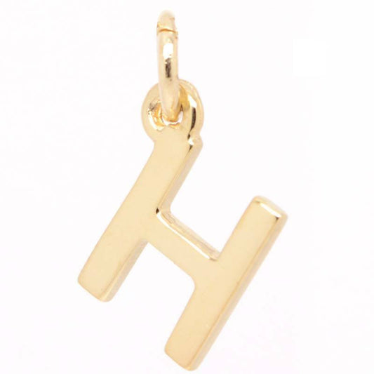 Gold Initial letter H Charm - Perfectcharm - 1