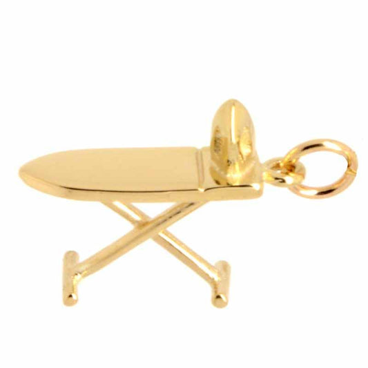 Gold Charm - Gold Ironing Board Charm