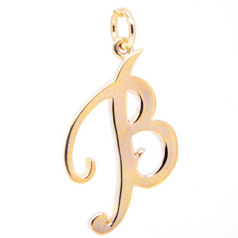 Gold Large Italic B Charm - Perfectcharm - 1