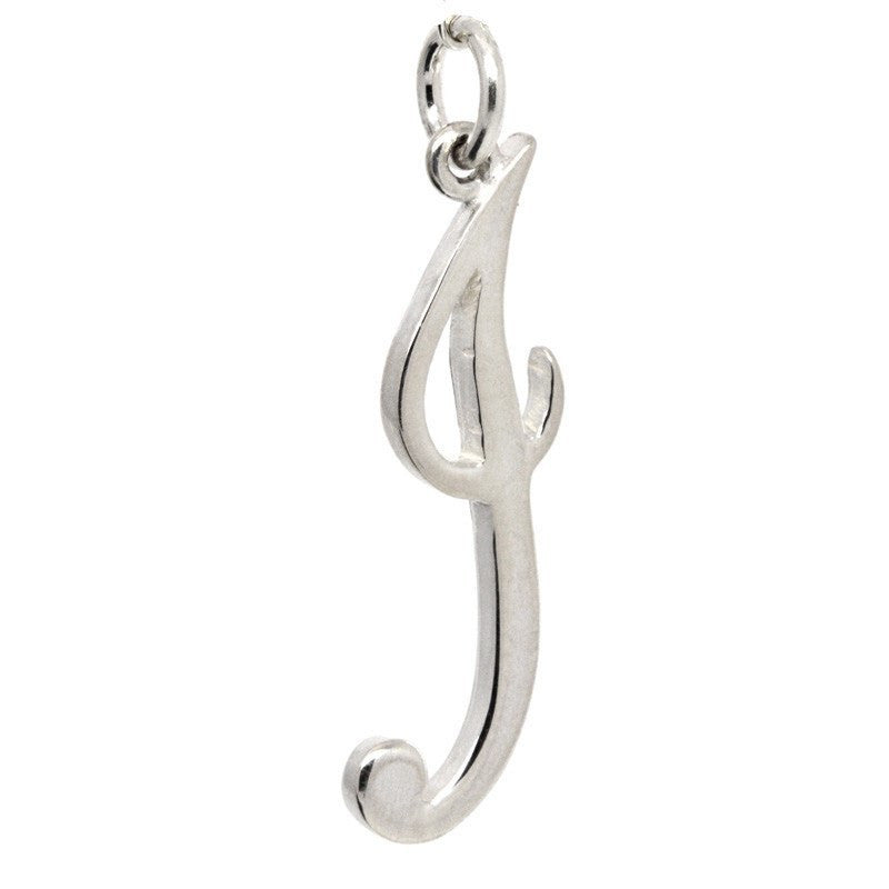 Gold Large Italic J Charm 9ct Yellow, Rose and White Gold 18ct Gold 9ct Rose Gold / No Accessory