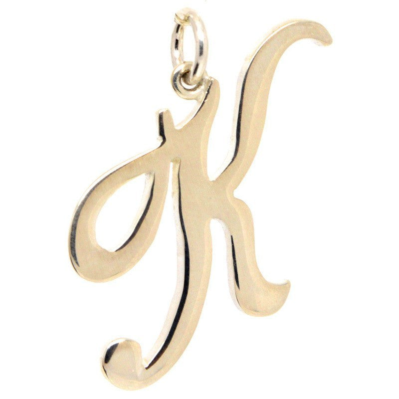 Gold Large Italic K Charm - Perfectcharm - 1