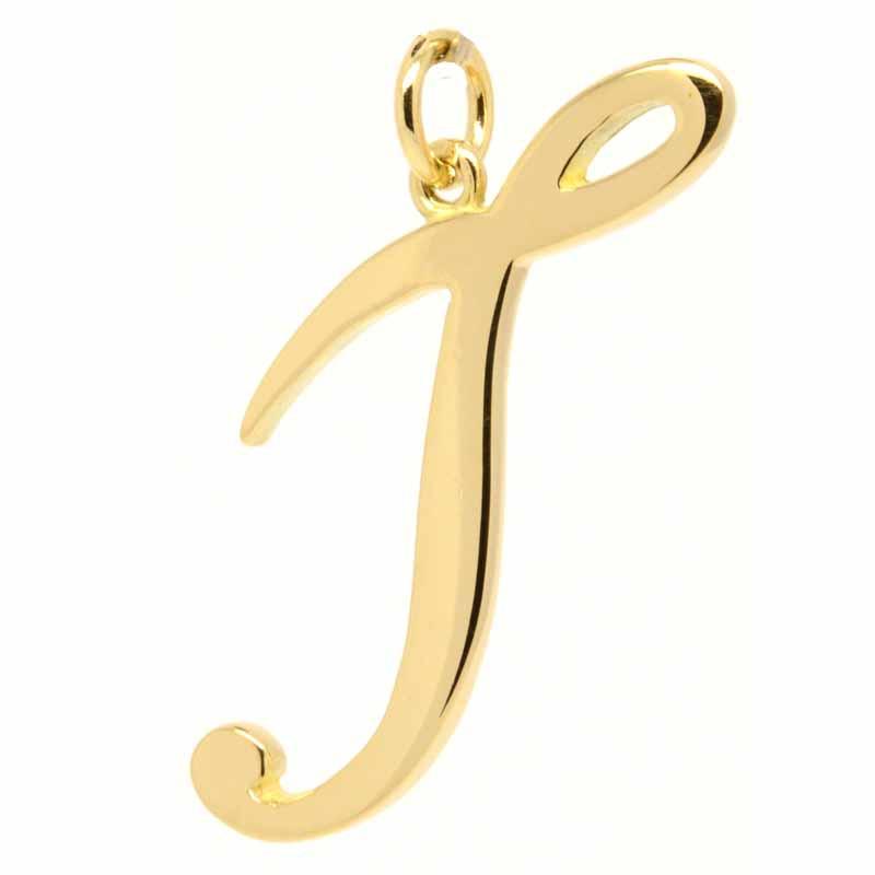 Gold Charm - Gold Large Italic T Charm