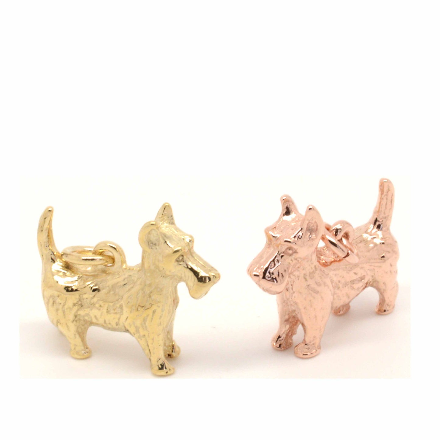 Gold Charm - Gold Large Scottie Dog Charm