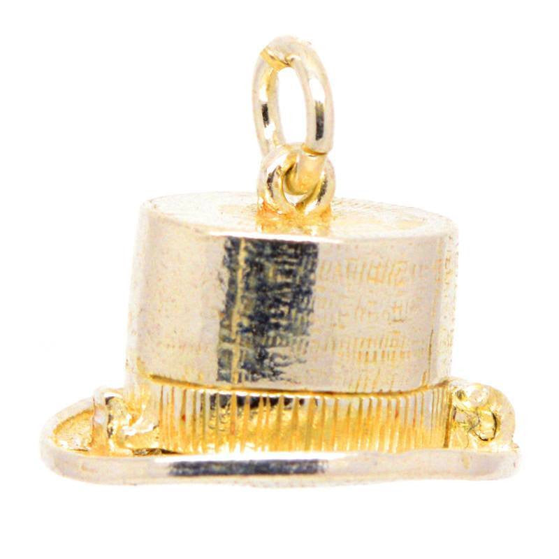 Gold Magicians' Top Hat Charm - Perfectcharm - 1