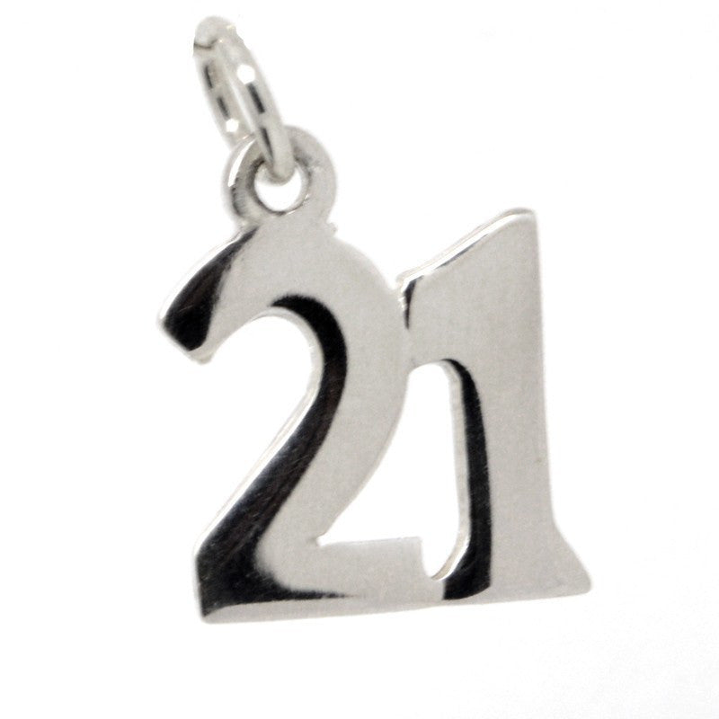 Gold Number 21 Plain Charm - Perfectcharm - 2