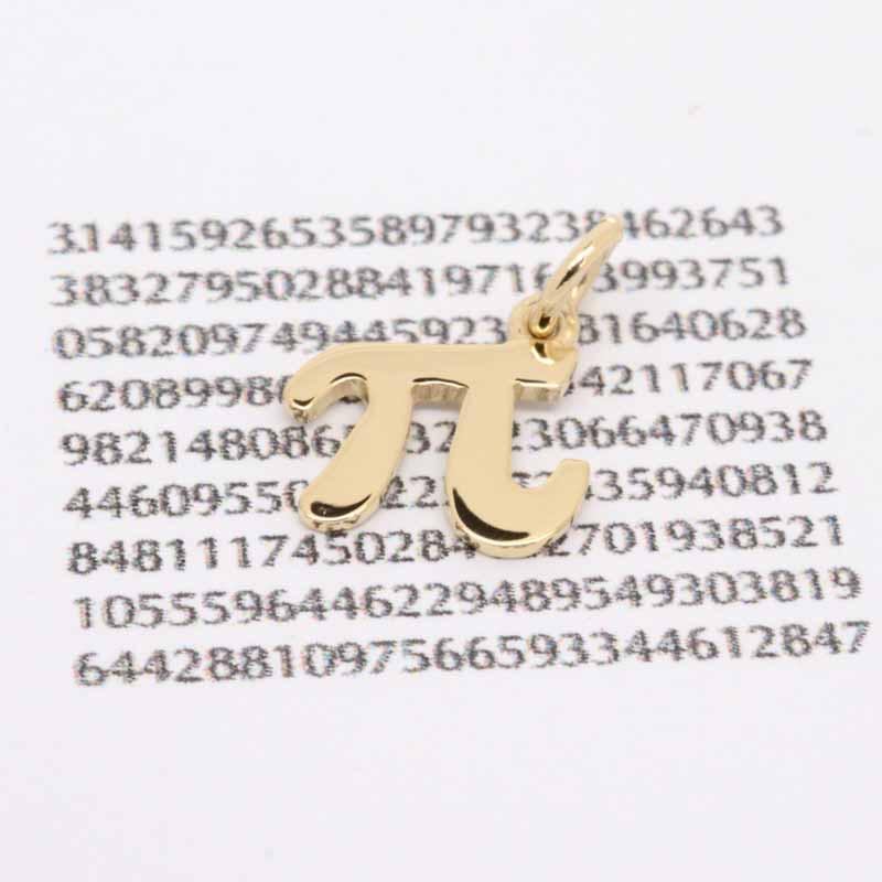 Gold Charm - Gold Pi Charm