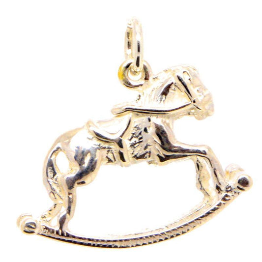 Gold Rocking Horse Charm - Perfectcharm - 1