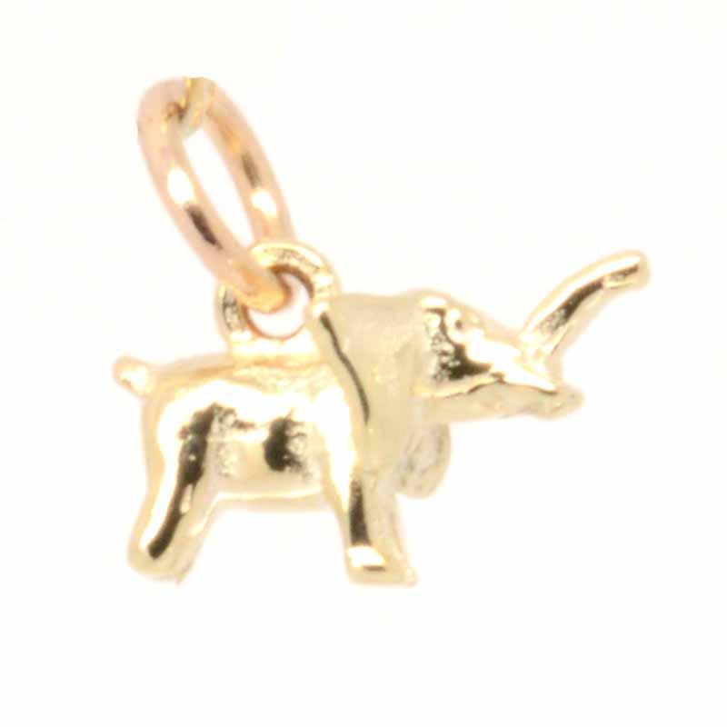 Gold Charm - Gold Small Elephant Charm