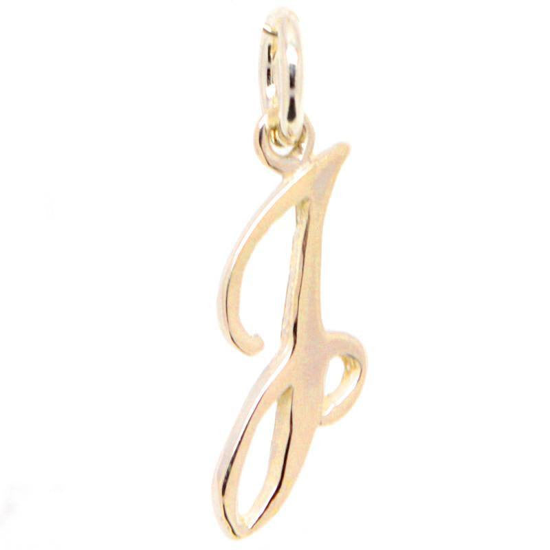 Gold Small Italic J Charm - Perfectcharm - 2