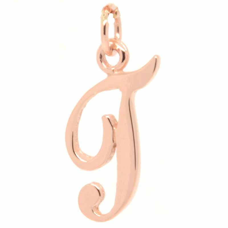 Gold Charm - Gold Small Italic T Charm