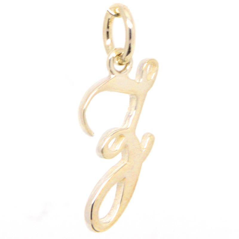 Gold Small Italic Z Charm - Perfectcharm - 1