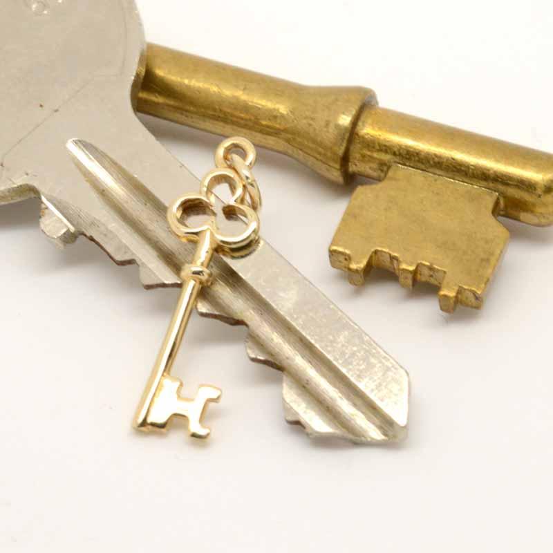 Gold Charm - Gold Small Key Charm
