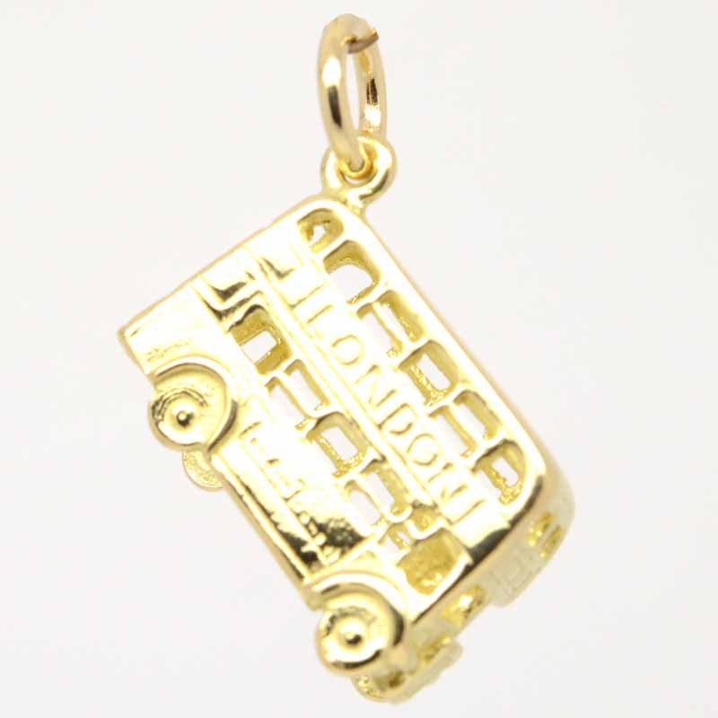 Gold Small London Bus Charm - Perfectcharm - 3