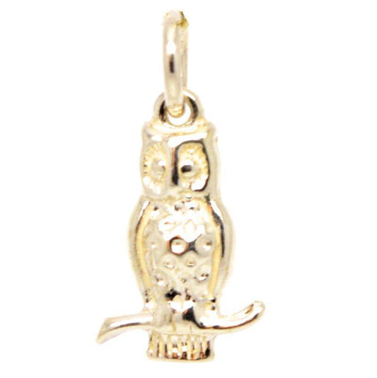 Gold Small Owl Charm - Perfectcharm - 1