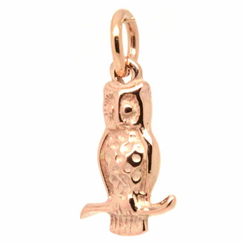 Gold Charm - Gold Small Owl Charm
