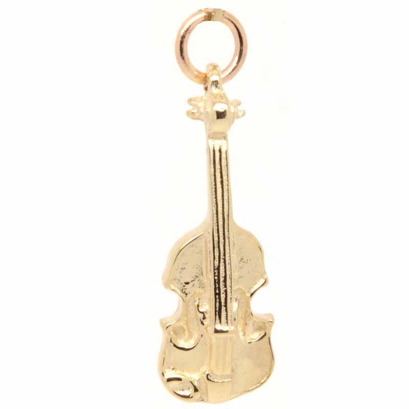 Gold Charm - Gold Small Violin Charm