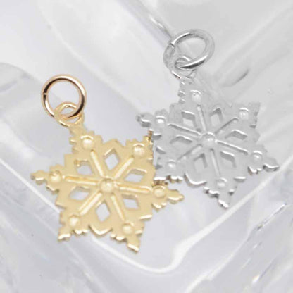 Gold Charm - Gold Snowflake Charm