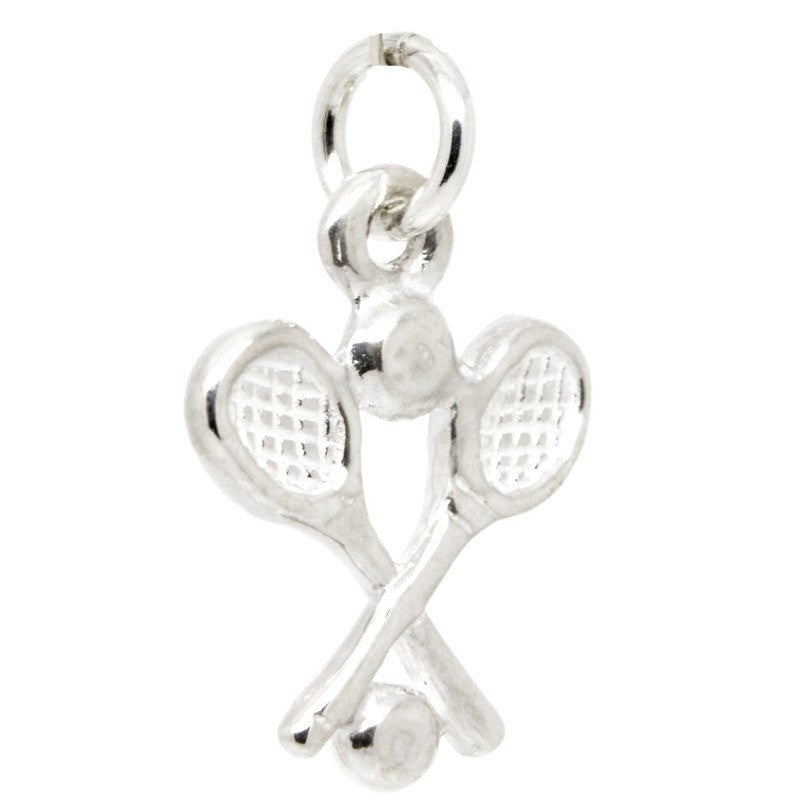 Gold Tennis Racquets Charm - Perfectcharm - 2