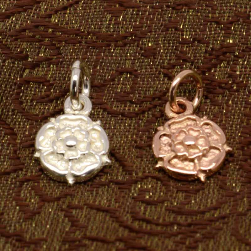 Gold Charm - Gold Tudor Rose Charm