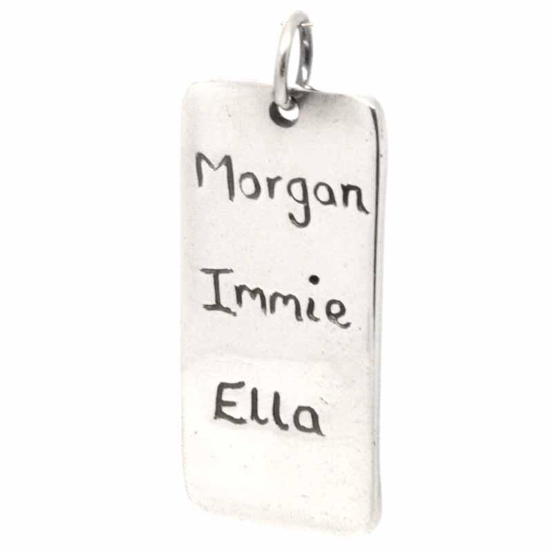 Print Jewellery - Fingerprint Dog Tag Pendant Or Key Fob